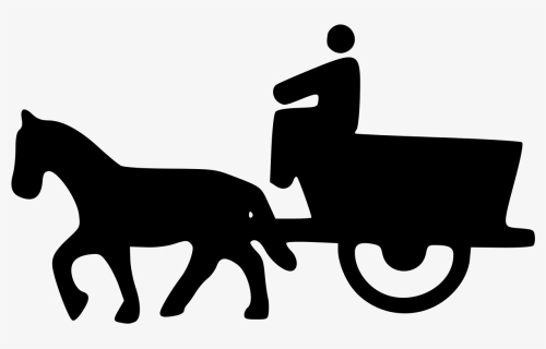 Carriage Horse Png Download - Horse Carriage Icon Png, Transparent Png, Free Download