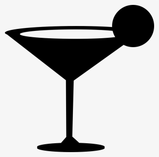 Transparent Wine Glass Icon Png - White Cartoon Martini Glass, Png Download, Free Download