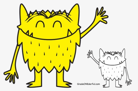 Monster Book Clipart Clip Art Free Stock Feelings Are - Color Monster Coloring Pages, HD Png Download, Free Download