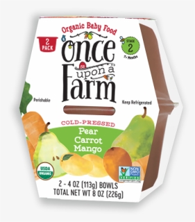 Once Upon A Farm Stage 2 Organic Pear, Carrot & Mango - Once Upon A Farm Bowl, HD Png Download, Free Download
