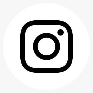 Round Instagram Black And White Logo