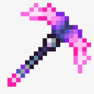 Terraria Pickaxe , Png Download - Diamond Hoe Minecraft Png, Transparent Png, Free Download