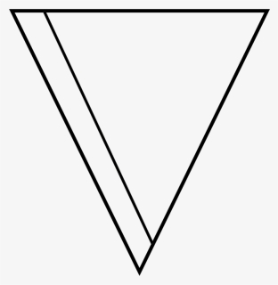Equilateral Triangle Shape Geometry Mathematics - White Upside Down Triangle, HD Png Download, Free Download