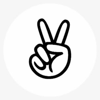 Facebook Linkedin Angellist - Animated Peace Sign Hand, HD Png Download, Free Download
