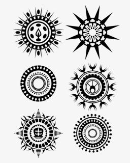 Chest Polynesian Circle Tattoo, HD Png Download, Free Download