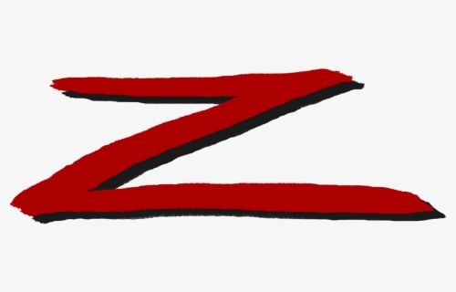 Z Red Drop Shadow - Z Zorro Png, Transparent Png, Free Download