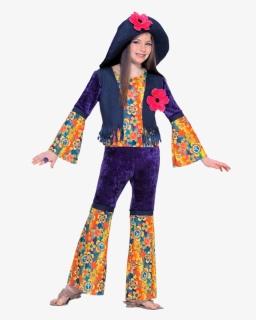 World Costume Festival Hippie Teenager Disguise - Flower Child Costume, HD Png Download, Free Download