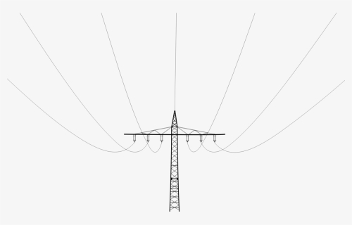 Electrical Power Line - Overhead Power Line, HD Png Download, Free Download