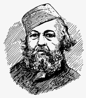 Head,monochrome,art - Mikhail Bakunin Transparent, HD Png Download, Free Download