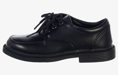 Black Matte Finish Oxford Lace Tie Dress Shoes Boys - Sneakers, HD Png Download, Free Download