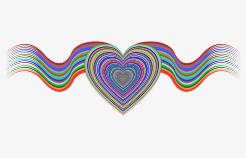 Heart Ribbons Clip Arts - Ribbon Heart Clipart Png, Transparent Png, Free Download
