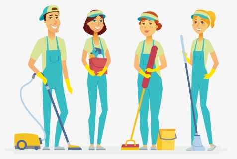 Cleaning Staff Cartoon, HD Png Download, Free Download