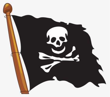 Piracy Jolly Roger - Pirate Treasure Vector Png, Transparent Png, Free Download