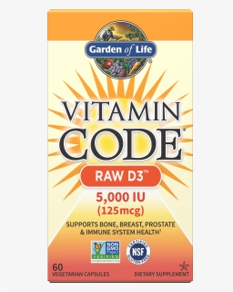 Vitamin Code Raw D3 5,000 Iu - Garden Of Life Vitamin Code Women, HD Png Download, Free Download