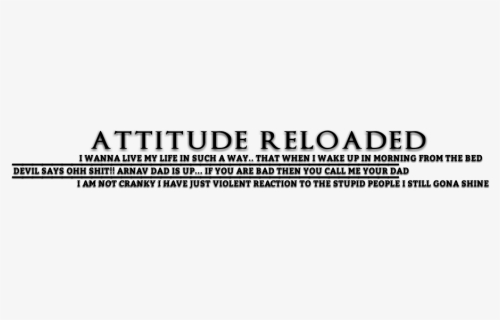 Thumb Image - Text Attitude Quotes Png, Transparent Png, Free Download