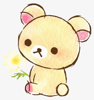 Flower Rilakkuma Spring Sanrio Cute Colorful Handpainte - Rilakkuma Flower, HD Png Download, Free Download