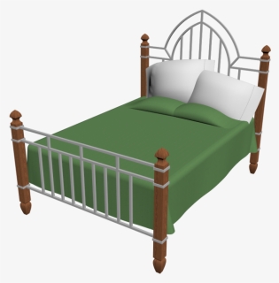Green Bed Png, Transparent Png, Free Download