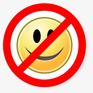 File - No Smileys - Svg - Wikimedia Commons - Fuck - No Smileys, HD Png Download, Free Download
