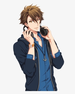 Transparent Anime Headphones Png - Anime Boy With Headphones, Png Download, Free Download