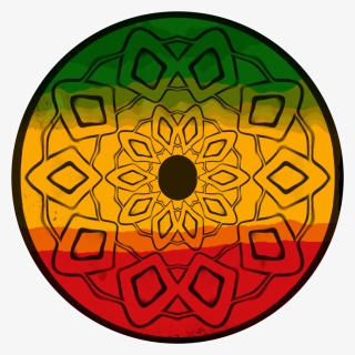 #mandala #vertjaunerouge #reggae #rasta #geometricpatterns - Masjid Muhibbuddin Shah, HD Png Download, Free Download