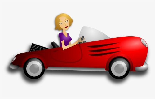 Blonde Female Driver Clip Arts - Driving Transparent, HD Png Download, Free Download