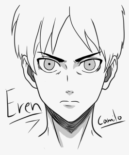 Eren Drawing Bad - Dibujos De Eren Jaeger, HD Png Download, Free Download