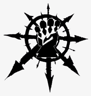 Imperial Fists Chaos Star Black - Warhammer Chaos Symbol, HD Png Download, Free Download