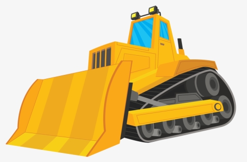 Bulldozer - Concrete And Cranes Vbs Clipart, HD Png Download, Free Download