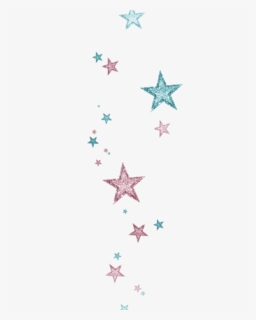 #star #stars #blue #rainbow #light #dust #grunge #shiny - Textile, HD Png Download, Free Download
