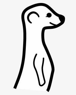 Meerkat Logo Png - Erdmännchen Schwarz Weiß Zeichnung, Transparent Png, Free Download