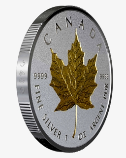 Canadian Maple Leaf Incuse Gold, HD Png Download, Free Download