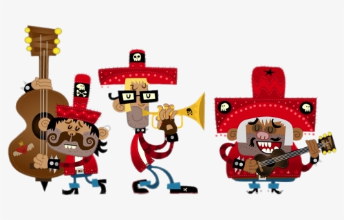 El Tigre Characters Punk Mariachis - Cartoon, HD Png Download, Free Download