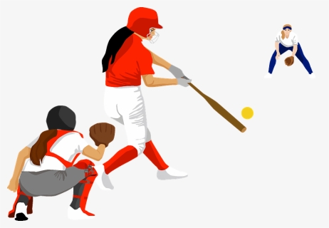 Softball Clipart - Softball Player Clipart, HD Png Download, Free Download