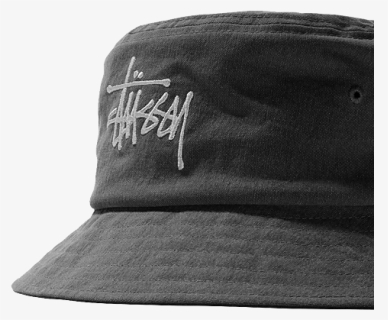 Stussy Big Logo Canvas Bucket Hat Black Preview - Baseball Cap, HD Png Download, Free Download