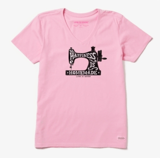 Women"s Happiness Sewing Machine Crusher Vee - Women's Funny T Shirts, HD Png Download, Free Download