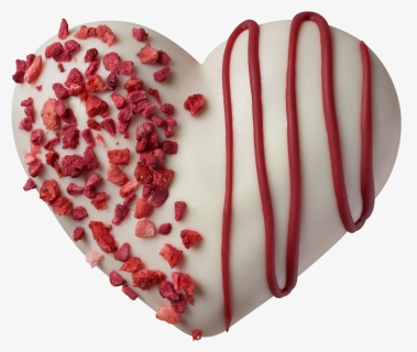 White Chocolate Berry Heart Rrp - Krispy Kreme Valentines Donuts 2020, HD Png Download, Free Download