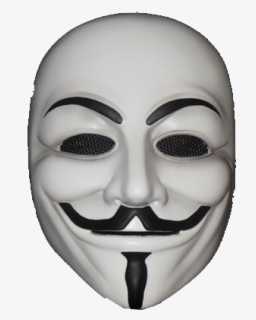 White Anonymous Mask Png Hd Quality - Joker Face Picsart Png, Transparent Png, Free Download