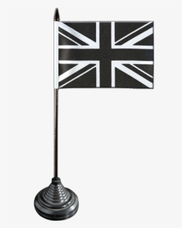 Great Britain Union Jack Black Table Flag - Country Map Flag Of England, HD Png Download, Free Download