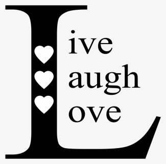 Afbeeldingsresultaat Voor Live Laugh Love - Heart, HD Png Download, Free Download