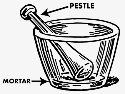Laboratory Mortar And Pestle Drawing, HD Png Download, Free Download