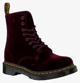 Red Dr Martens Lace-up Boots , Png Download - Work Boots, Transparent Png, Free Download