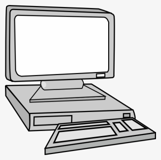 Black And White Computer, HD Png Download, Free Download