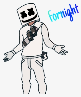 #fortnight - Draw A Fortnite Skin Marshmallow, HD Png Download, Free Download