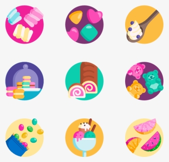 Candies Flat Icon, HD Png Download, Free Download