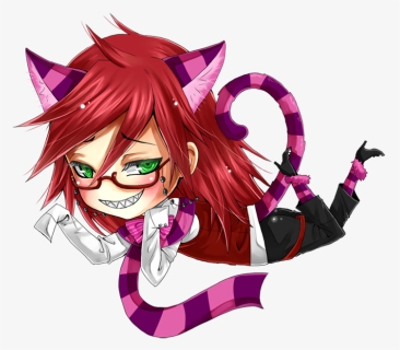 Grell Sutcliff Cheshire Cat, HD Png Download, Free Download