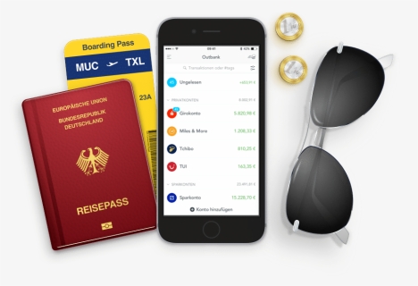Reise App Geld Smartphone - Mobile Device, HD Png Download, Free Download