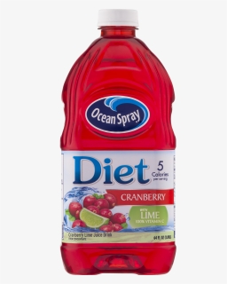 Ocean Spray Diet Cranberry With Lime Juice Drink, - 0 Calorie Cranberry Juice, HD Png Download, Free Download