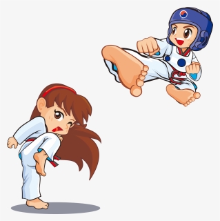 Transparent Taekwondo Png - Taekwondo Cartoon, Png Download, Free Download