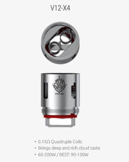 Smok Tfv12 X4 Coil , Png Download - Tfv12 Cloud Beast King Coils, Transparent Png, Free Download