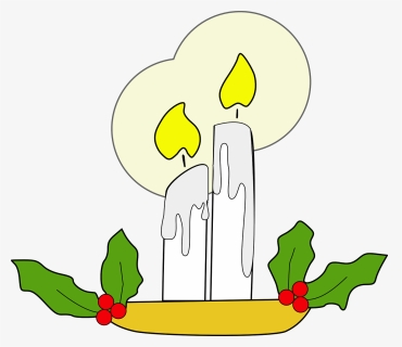 Christmas Candles Clip Art, HD Png Download, Free Download